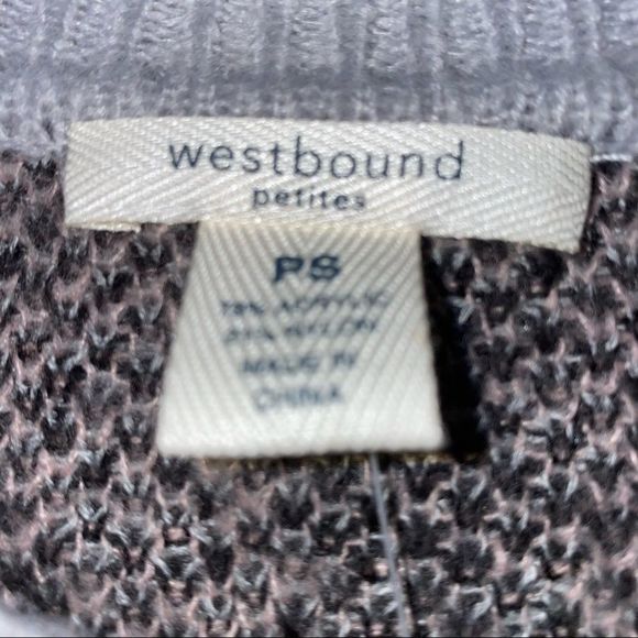 🆕Westbound Plaid Blk, Pink & Gray Sweater PS - Picture 5 of 8
